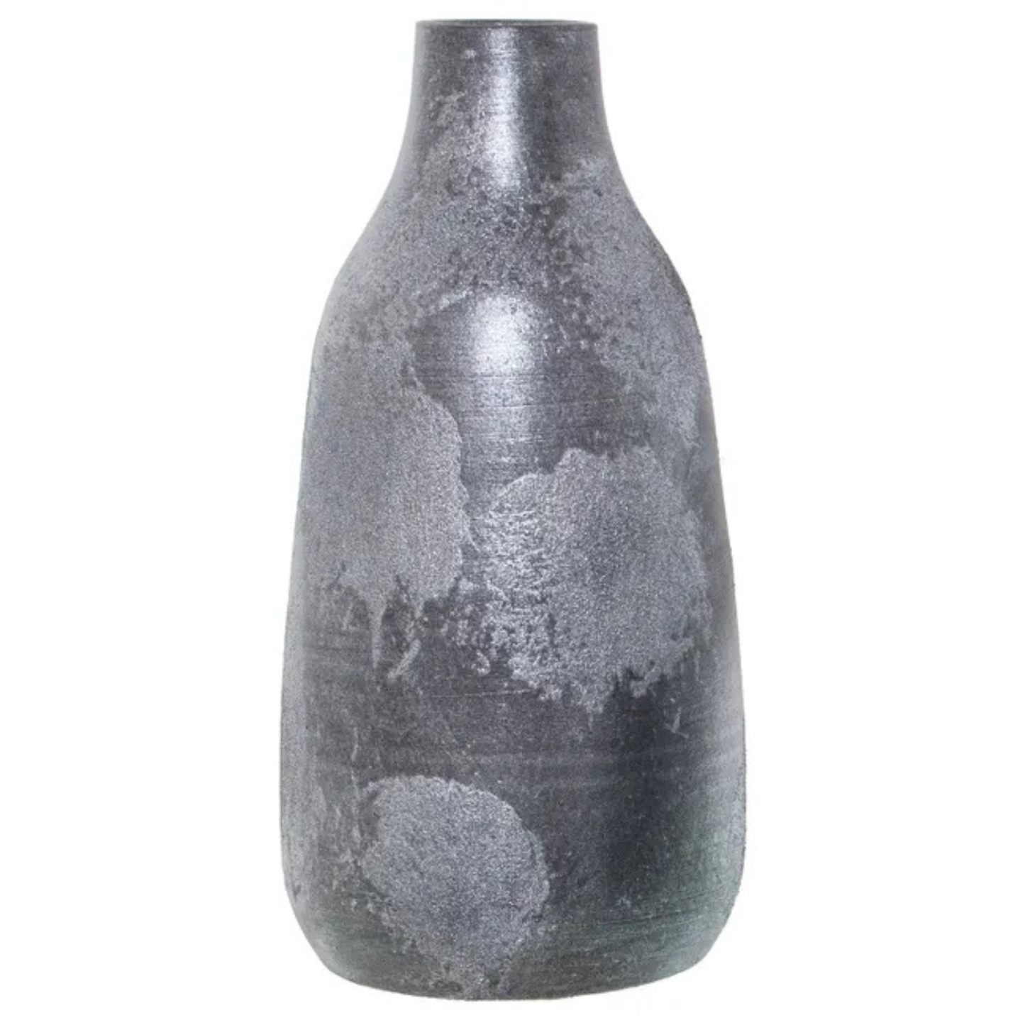 Vaso in argento invecchiato 21x42 cm