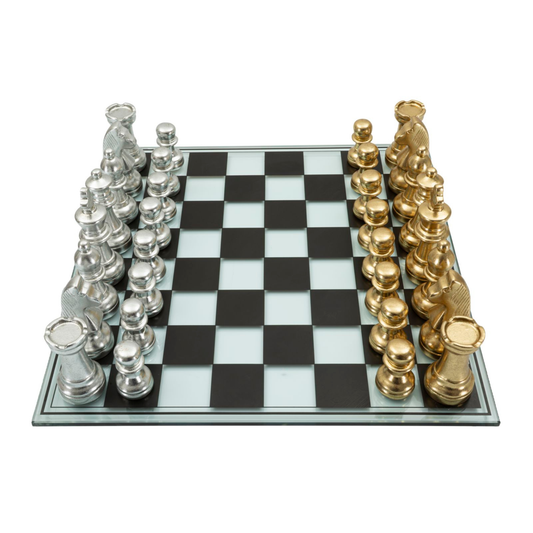 SET SCACCHIERA NERA/BIANCA CM 50,5X50,5X14