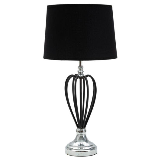 LAMPADA DA TAVOLO DARKY SILVER CM Ø 28X56