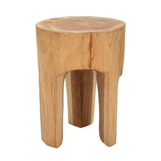 SGABELLO STOLD IN TEAK RICICLATO CM Ø 30X40 (PEZZI UNICI - NON RIP. IN SERIE)