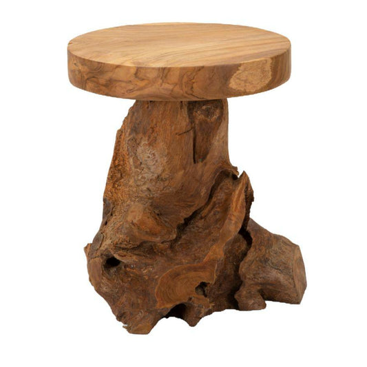 SGABELLO JAMET IN TEAK RICICLATO CM Ø 35X40 (PEZZI UNICI - NON RIP. IN SERIE)