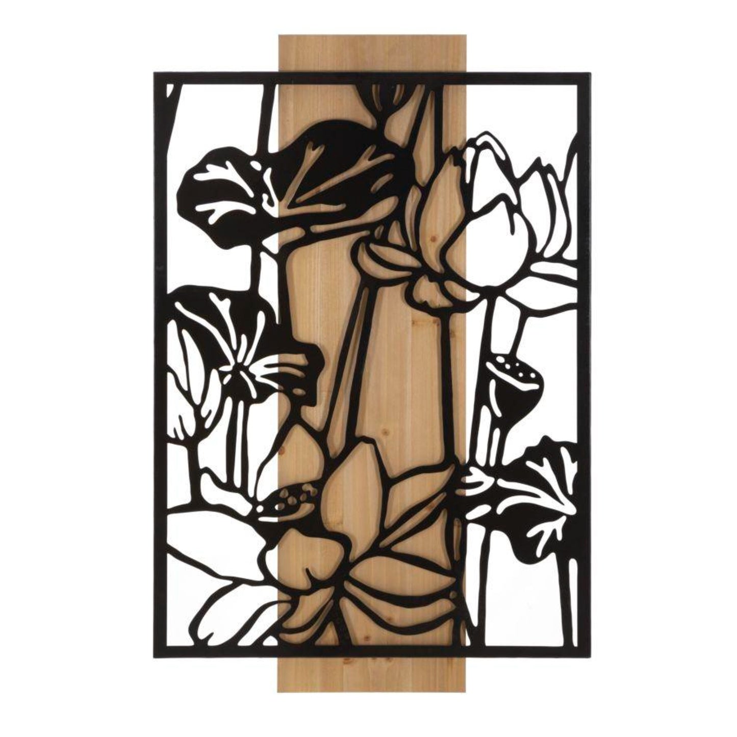 PANNELLO DA MURO LOTUS FERRO E WOOD CM 60X2X90