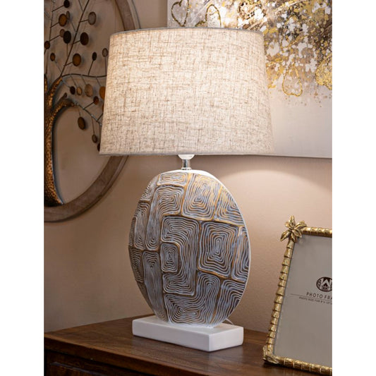 LAMPADA DA TAVOLO RESINA ECLIPS CM Ø 38X64