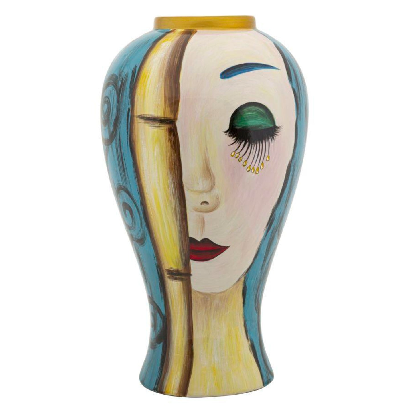 VASO CERAMICA ART FACE CM Ø 21X34