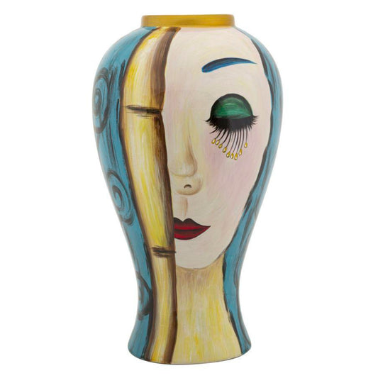 VASO CERAMICA ART FACE CM Ø 21X34
