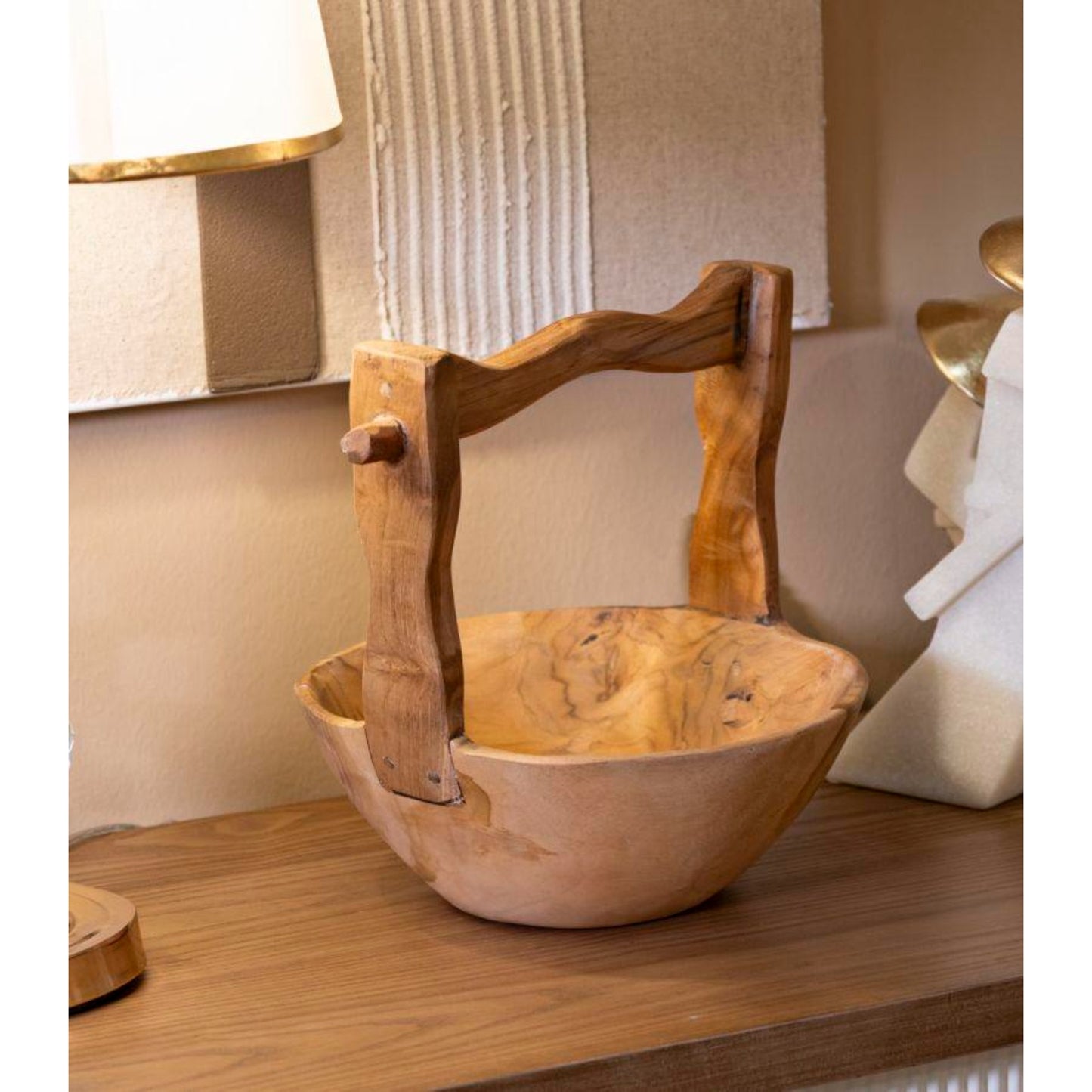 S/TASCHE TIMBO IN TEAK RICICLATO CM 32X25X27 (PEZZI UNICI - NON RIP. IN SERIE)