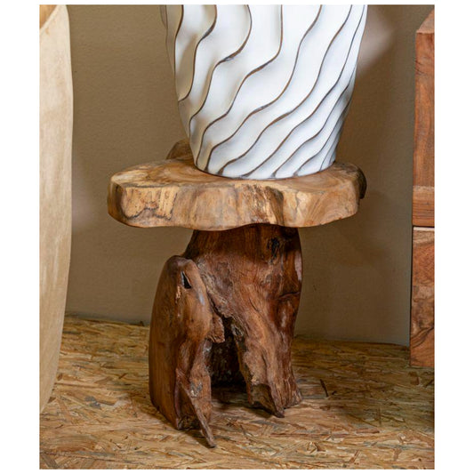 TAV. DA CAFFE' BINTANG IN TEAK RIC. CM37X40X40(PEZZI UNICI - NON RIP. IN SERIE)