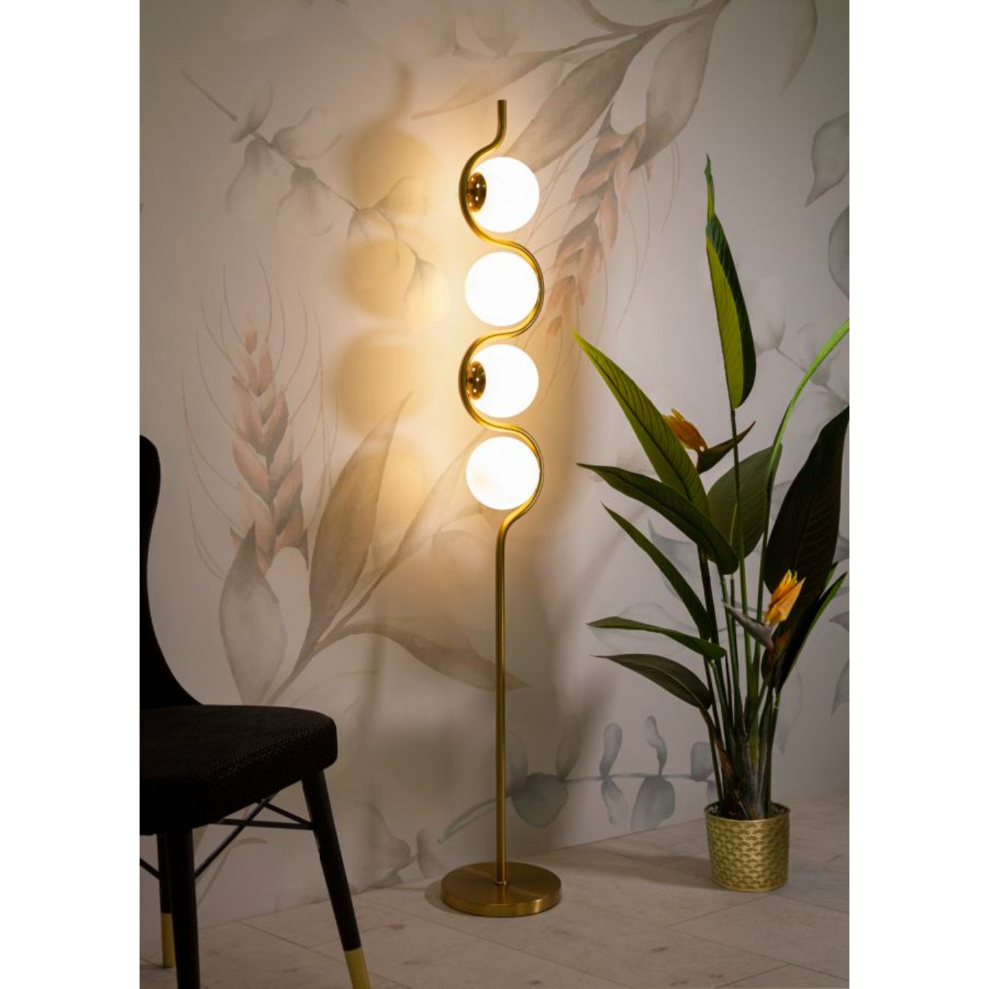 LAMPADA DA TERRA GLAMY S 4 LUCI CM Ø 25X165