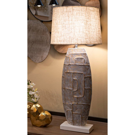 LAMPADA DA TAVOLO RESINA ECLIPS TOWER CM Ø 38X90