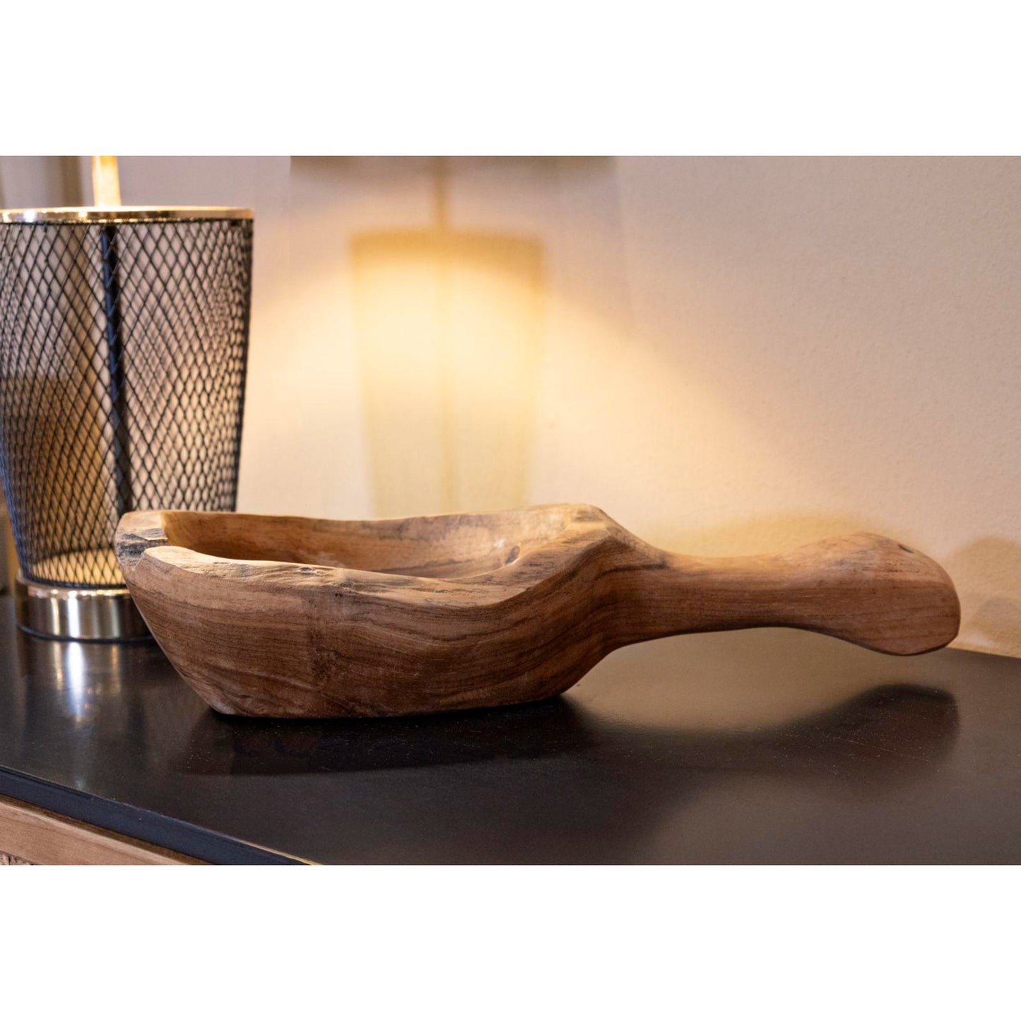 S/TASCHE SPOON IN TEAK RIC. CM 36X16X8 (PEZZI UNICI - NON RIP. IN SERIE)