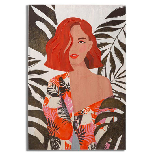 STAMPA DIPINTO LADY JUNGLE -A- 80X2,8X120