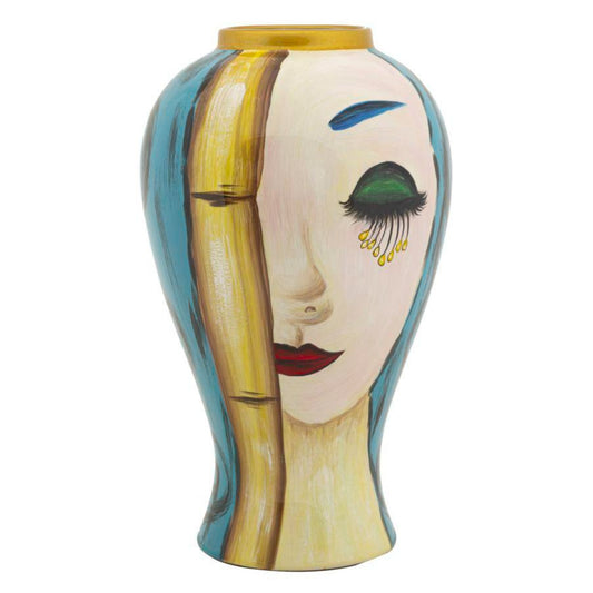 VASO CERAMICA ART FACE CM Ø 28X50
