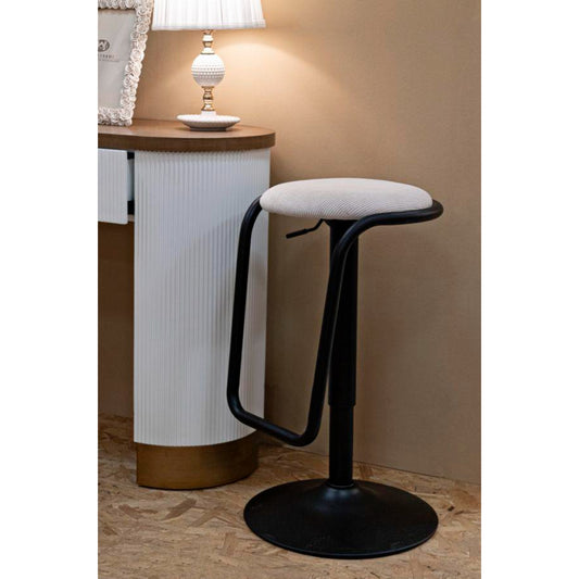 SGABELLO BAR DESTINY BIANCO CM Ø 41X61-83