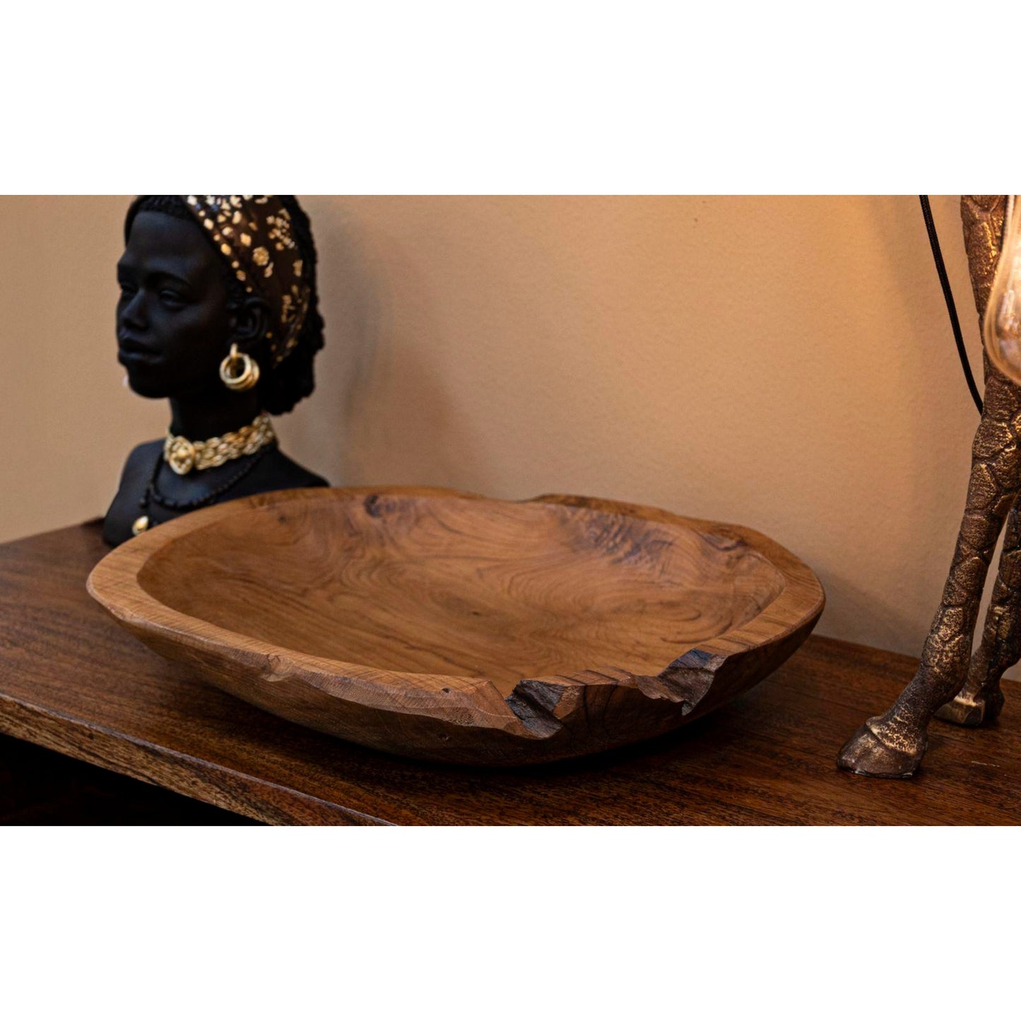 S/TASCHE TIPISAN IN TEAK RIC. CM 43X38X7 (PEZZI UNICI - NON RIP. IN SERIE)