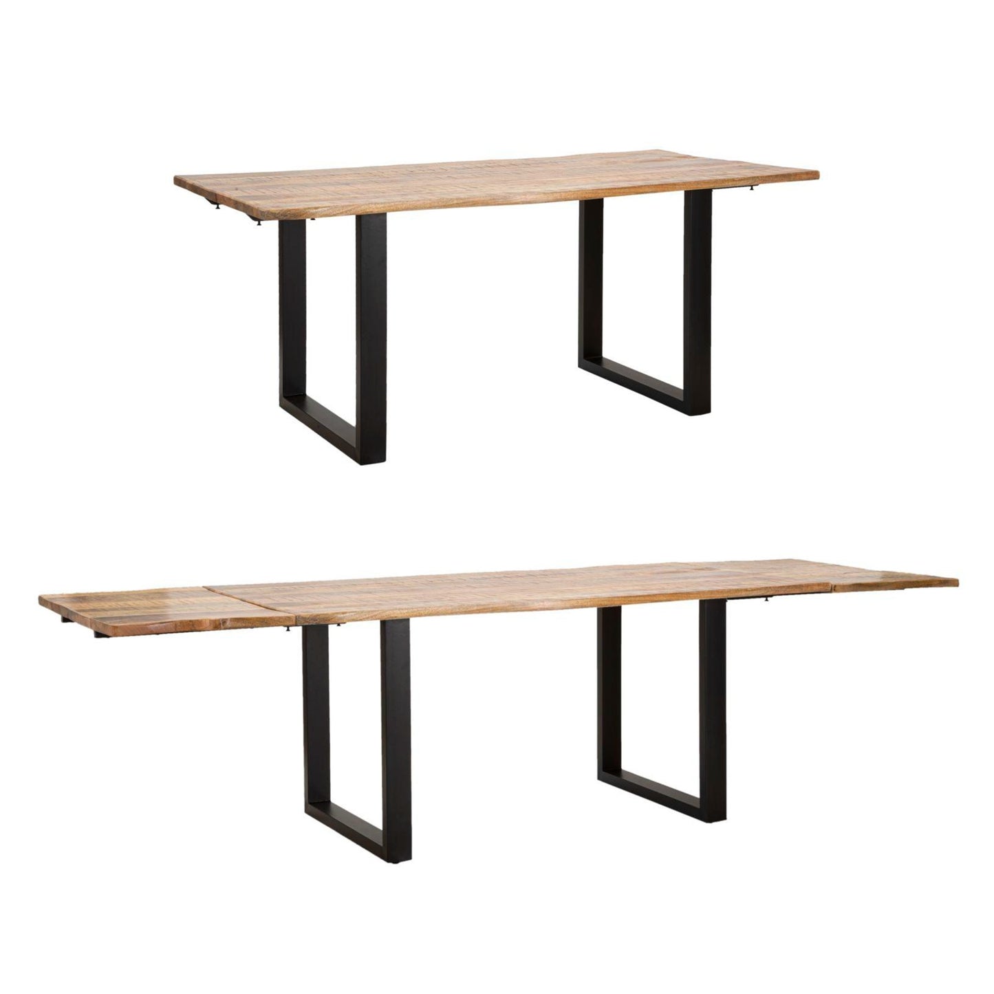 TAVOLO DA PRANZO ALLUNGABILE EDGE CM 180X90X77-LUNGHEZZA TOTALE 280 (LEGNO DI MANGO)