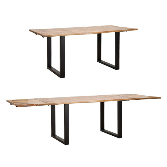 TAVOLO DA PRANZO ALLUNGABILE EDGE CM 180X90X77-LUNGHEZZA TOTALE 280 (LEGNO DI MANGO)