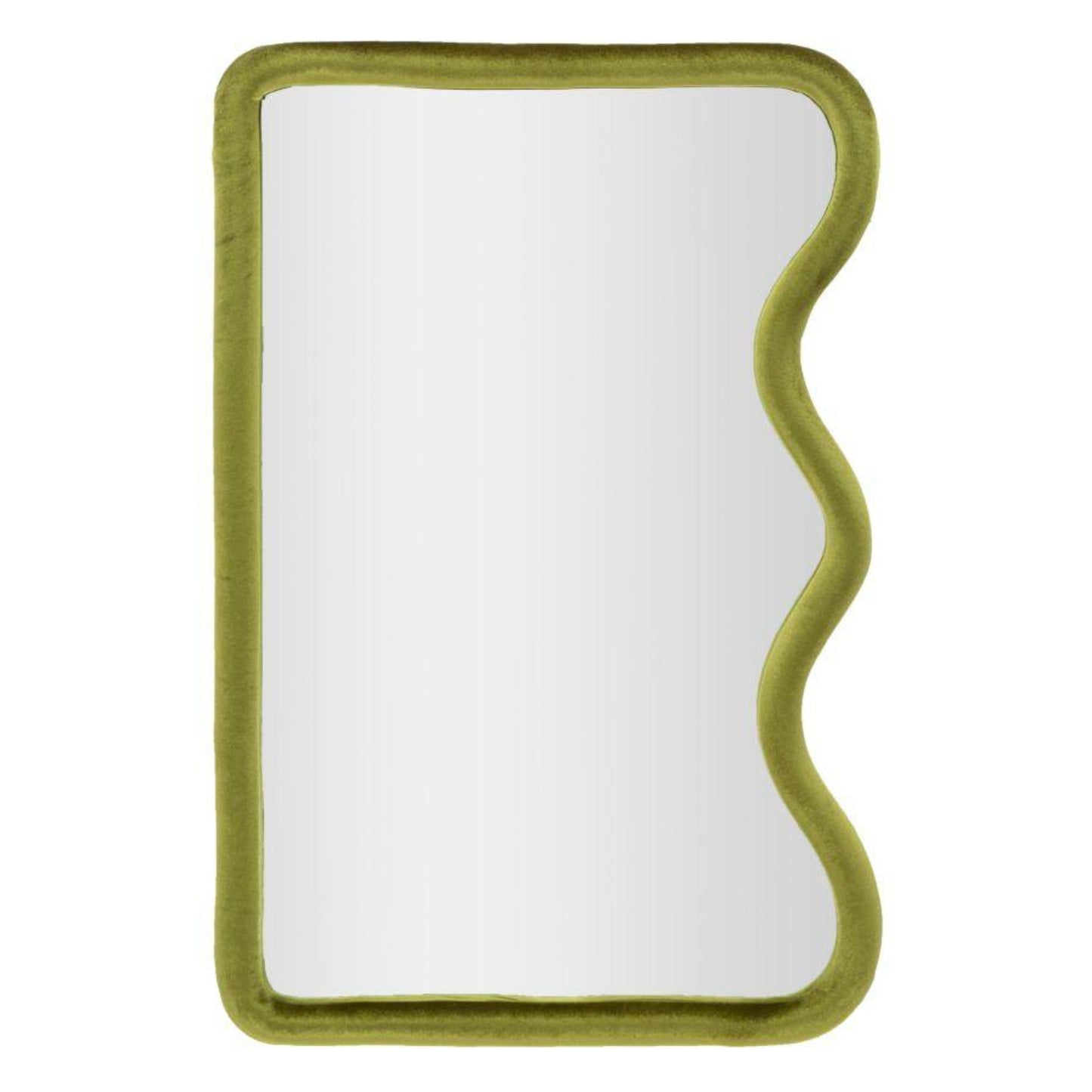 SPECCHIO DA MURO TOD VELLUTO VERDE CM 60X4X90