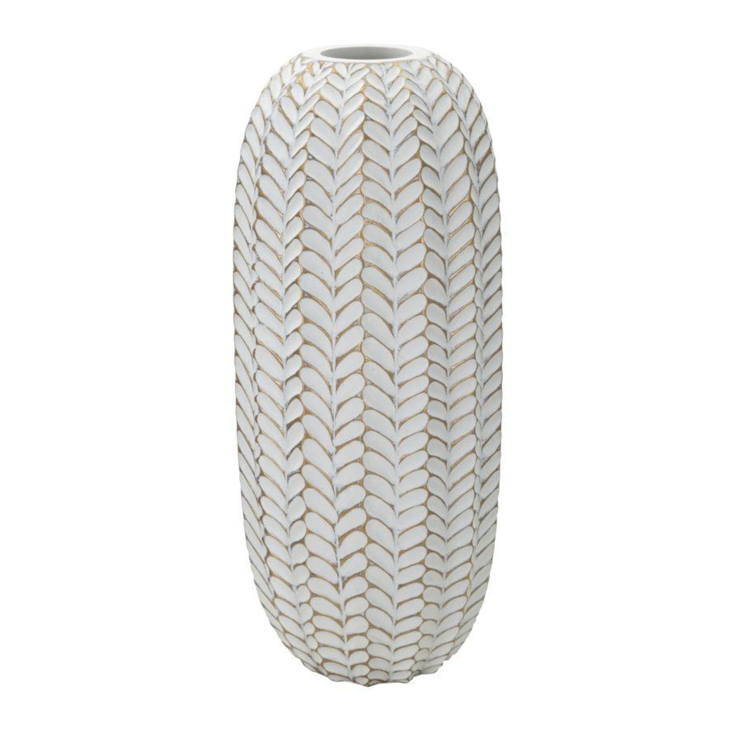 VASO RESINA LEAF CM Ø 18,5X46