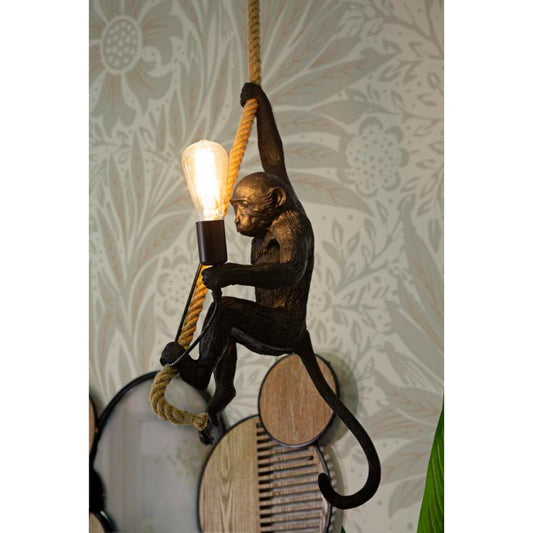 LAMPADARIO MONKEY NERO CM Ø 27X32X60