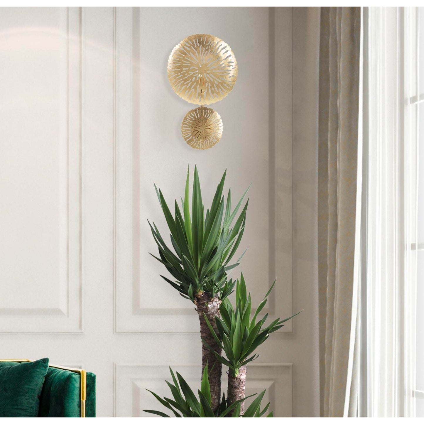 LAMPADA DA MURO SIMPLE GLAM CM 28,5X8X46