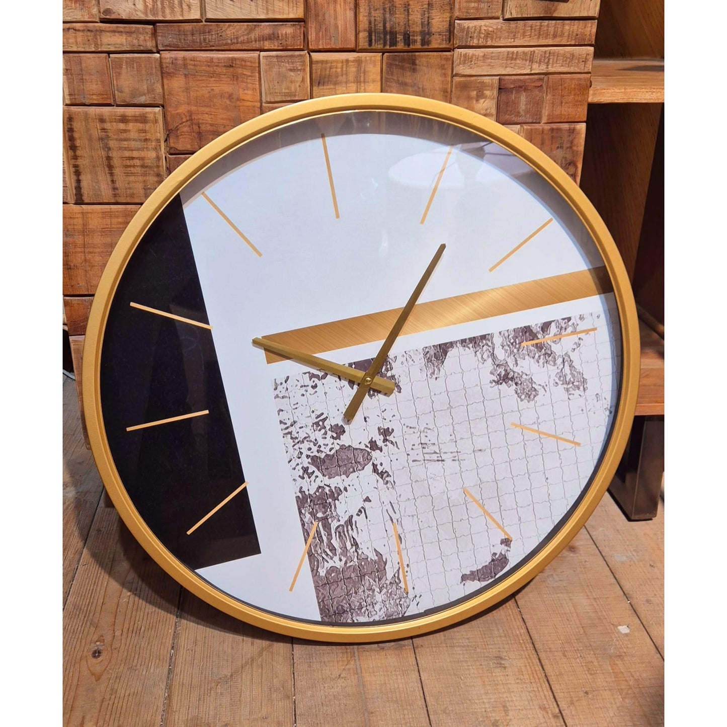 OROLOGIO WHITE&GOLD diam 60cm