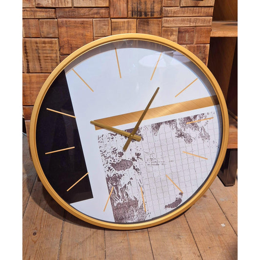 OROLOGIO WHITE&GOLD diam 60cm