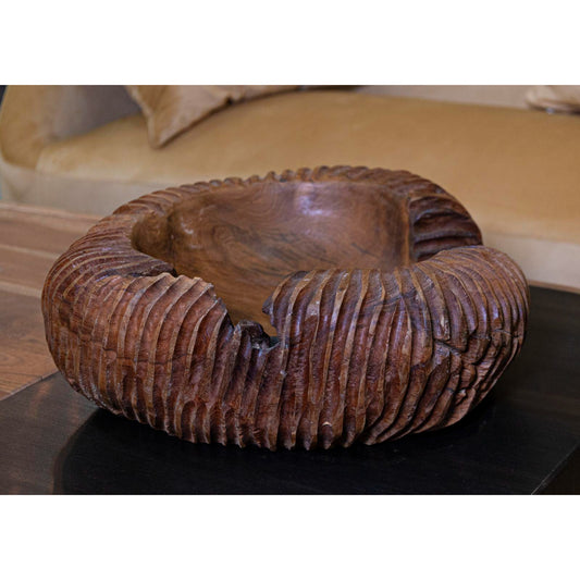S/TASCHE GARIT IN TEAK RIC. CM 37X40X16 (PEZZI UNICI - NON RIP. IN SERIE)