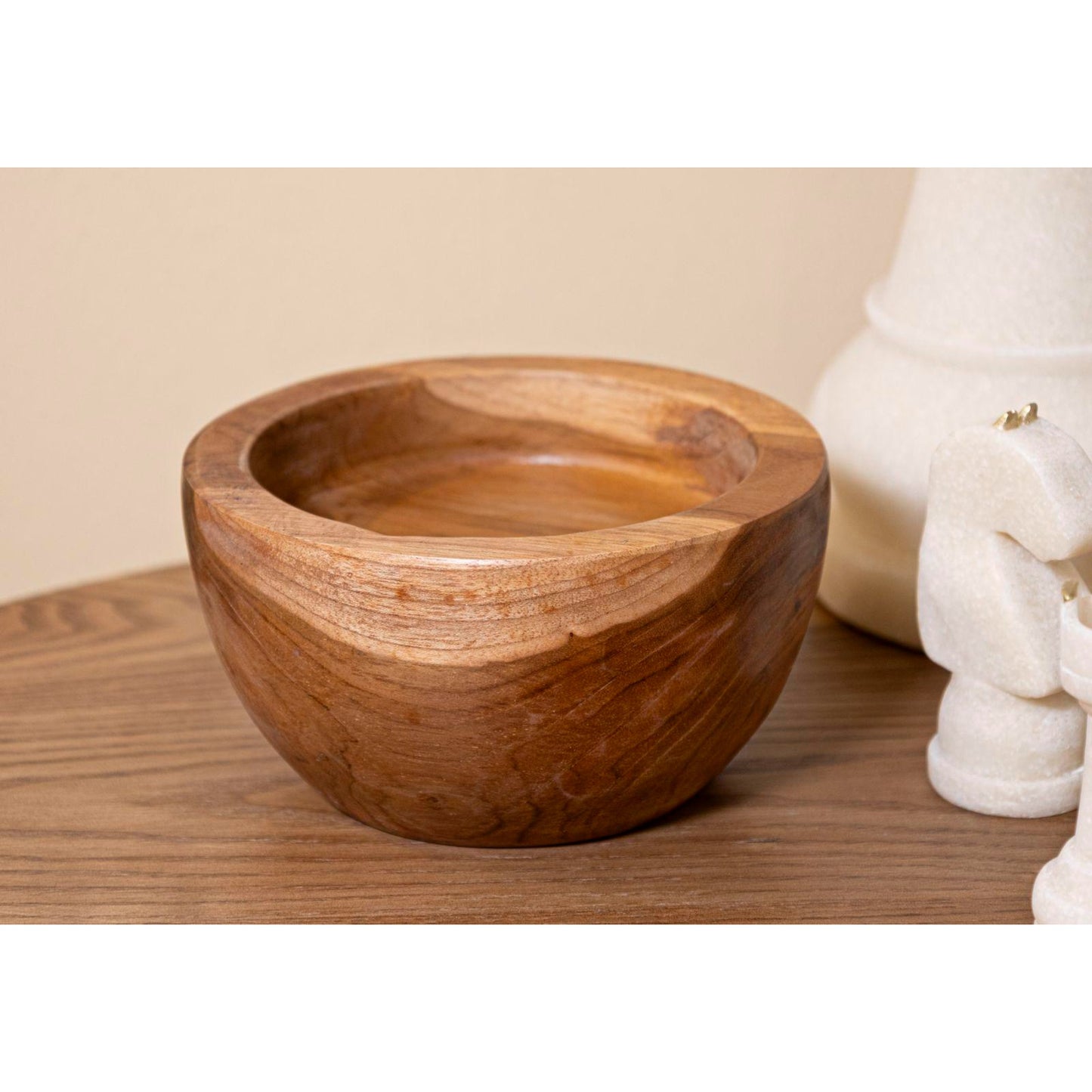 S/TASCHE ERUSI SIMPLE IN TEAK RIC.CM Ø15X9,5 (PEZZI UNICI-NON RIP.IN SERIE)