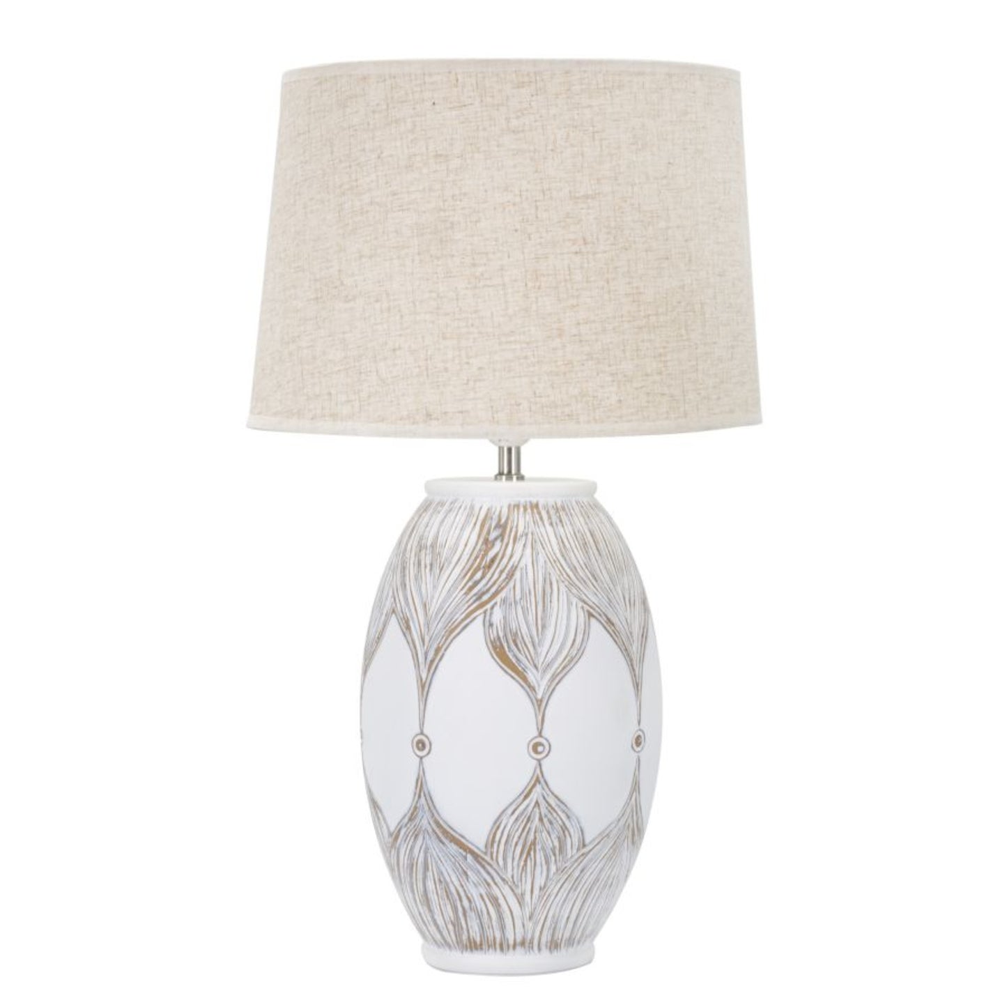 LAMPADA DA TAVOLO RESINA OVALE ATENE CM Ø 38X67