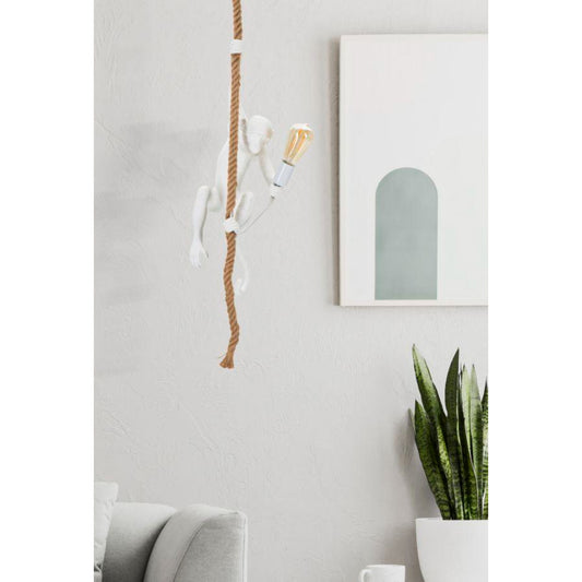 LAMPADARIO MONKEY BIANCO CM Ø 27X32X60