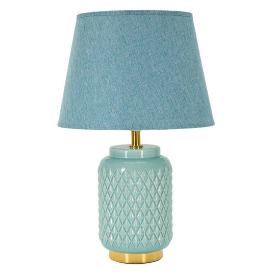 LAMPADA DA TAVOLO SQUARE CELESTE CM Ø 28X44