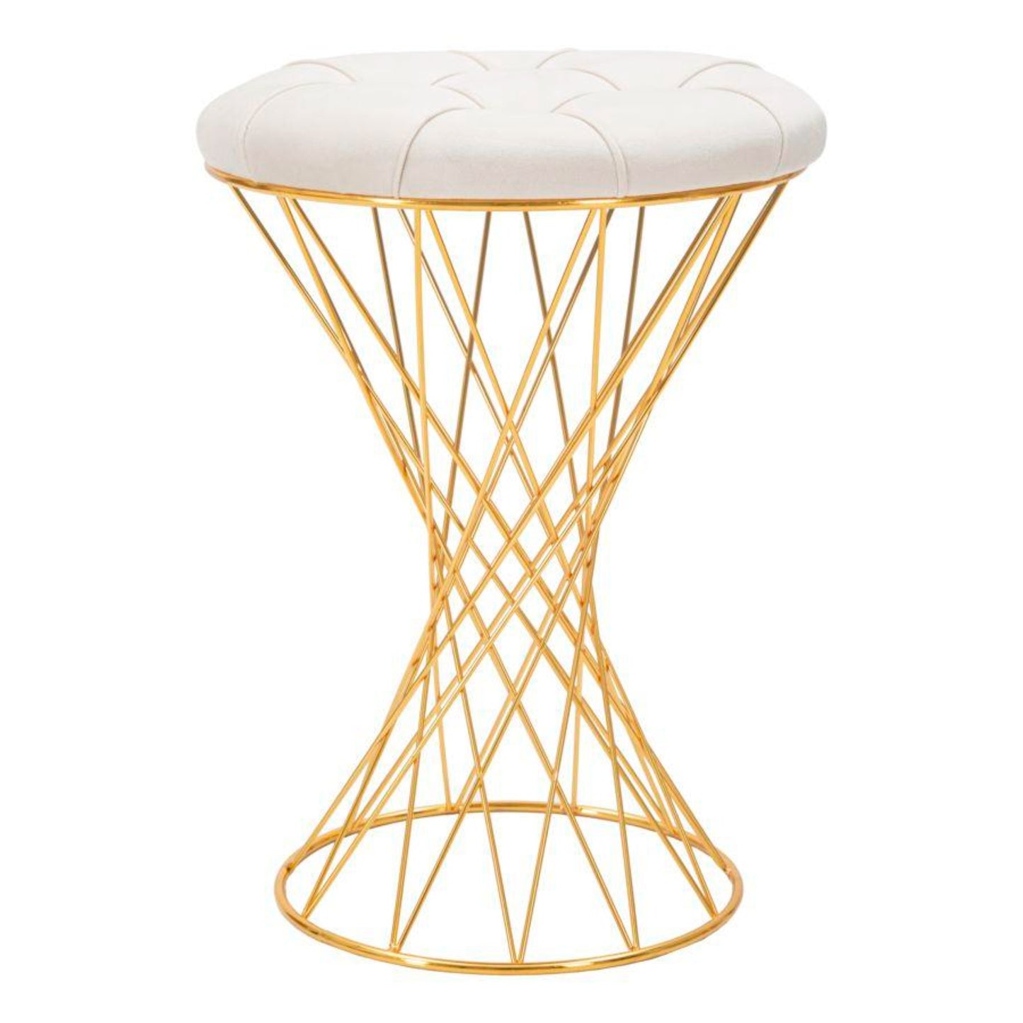 PUFF TOWER CREMA Ø 41X50H cm