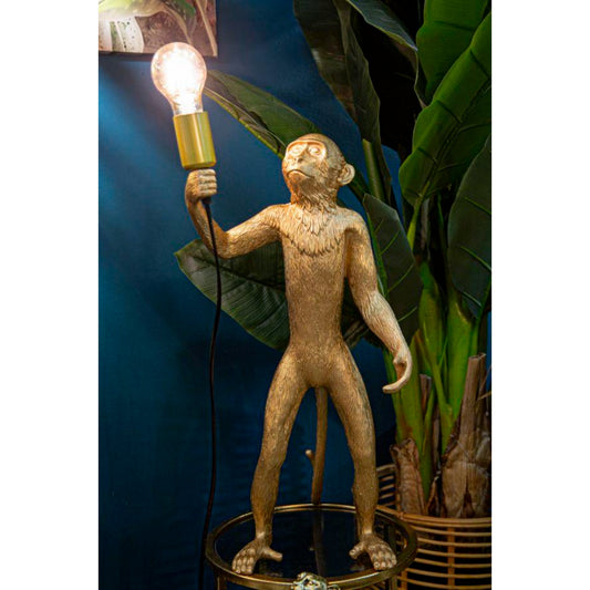 LAMPADA DA TAVOLO MONKEY ORO CM Ø 26X34X55