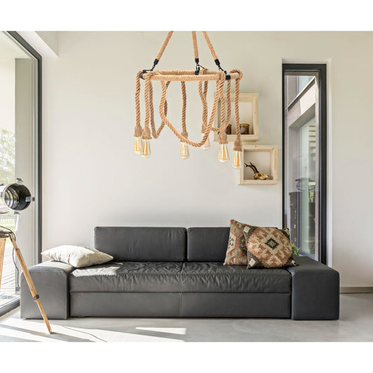 LAMPADARIO ROPE CIRCLE CM Ø 64x90
