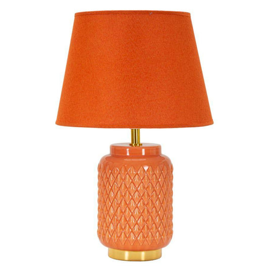 LAMPADA DA TAVOLO SQUARE ARANCIONE CM Ø 28X44