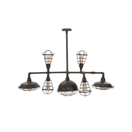 LAMPADARIO MANHATTAN 7 LUCI 111Lx48px58H cm