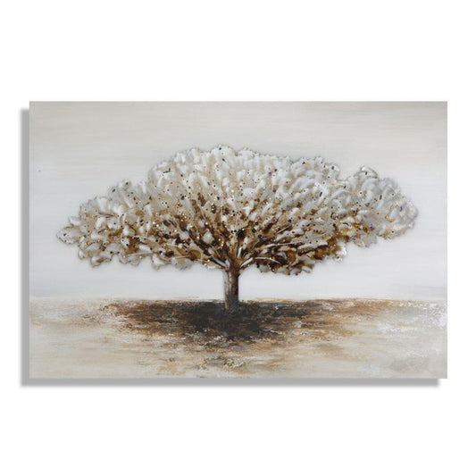 Dipinto Su Tela Albero Alluminium -A-Cm 120X3,8X80