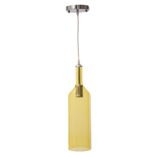 PARALUME DA SOFFITTO BOTTLE GIALLO Ø 11X43H cm