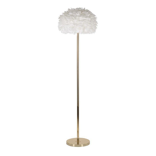 LAMPADA DA TERRA FEATHERS SLIM BIANCA CM Ø 43X170