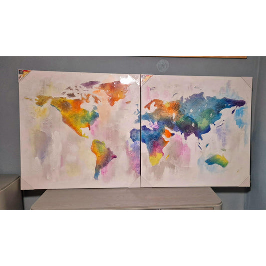 COPPIA TELA CRAZY WORLD (Misure TOT 200 X 100H cm)