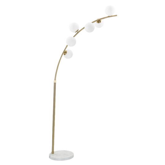 LAMPADA DA TERRA GLAMY ARC 6 LUCI CM 130X45X220-246