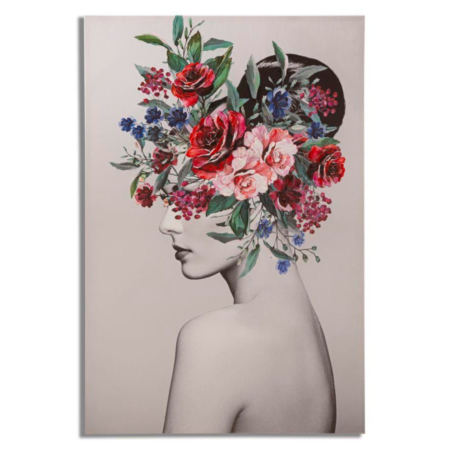 STAMPA DIPINTA LADY FLOWER -A- CM 80X2,8X120