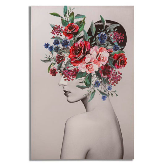 STAMPA DIPINTA LADY FLOWER -A- CM 80X2,8X120