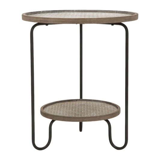 TAVOLINETTO AREX 2 RIPIANI CM Ø 48X54,5