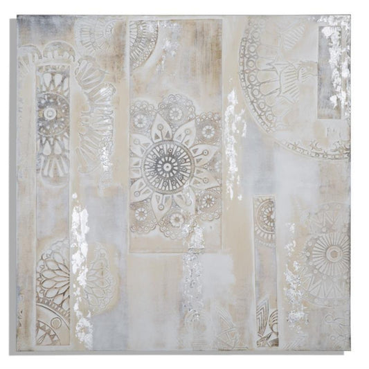 DIPINTO SU TELA HENNE 90 x 90 cm