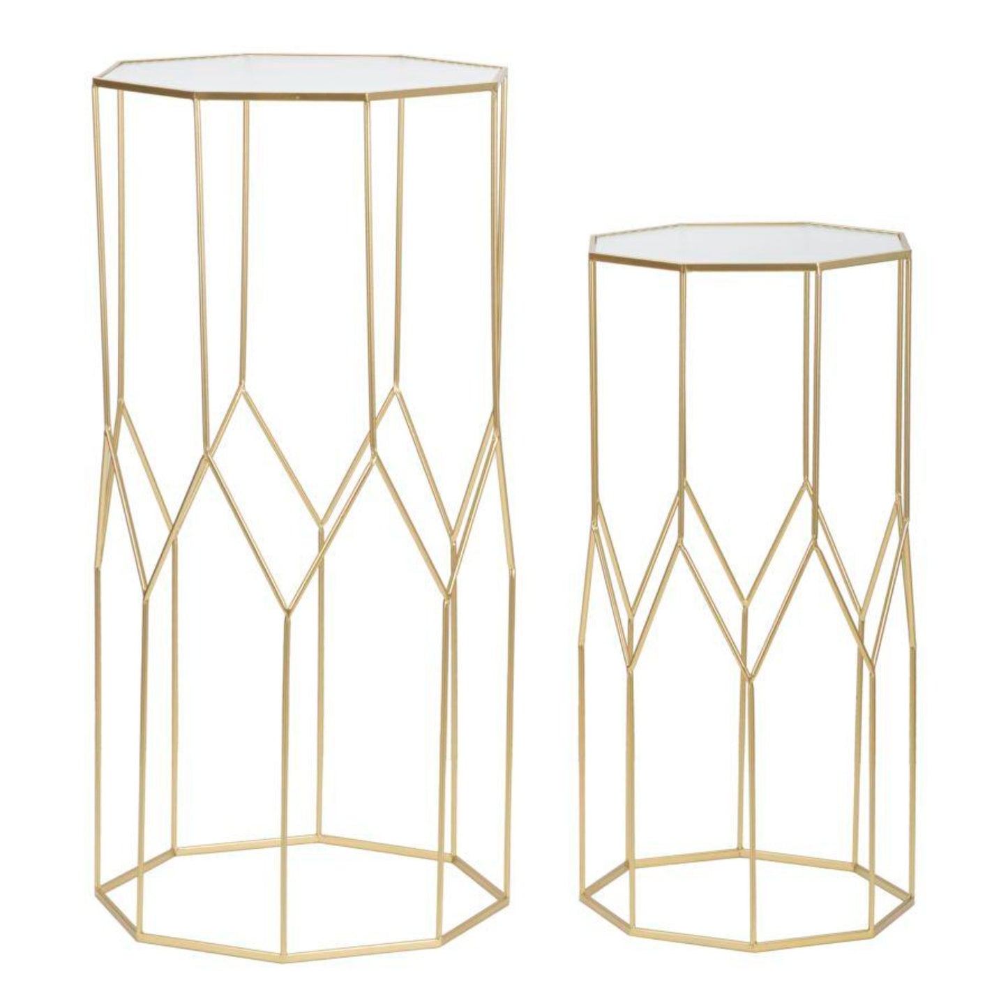 P/TELEFONO NEW GLASS COPPIA CM 50X46X100-40X37X80