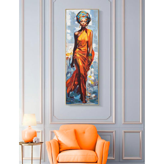 DIPINTO SU TELA C/CORNICE DAPHNE -B- CM 52X4,5X152