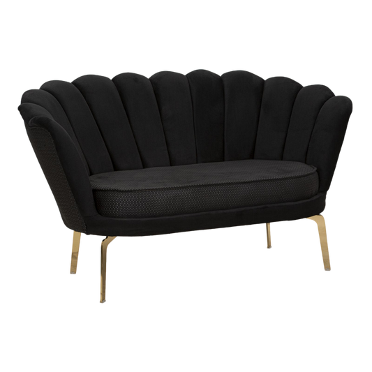 DIVANO VIENNA PLUS NERO CM 136X76X78