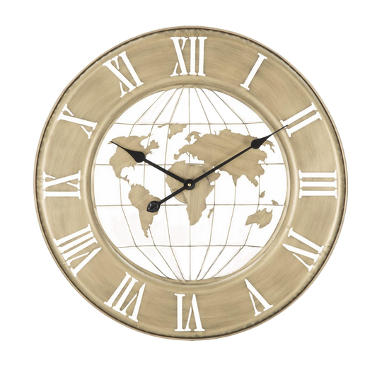 OROLOGIO DA MURO WORLD GOLD CM 
Ø 63X3
