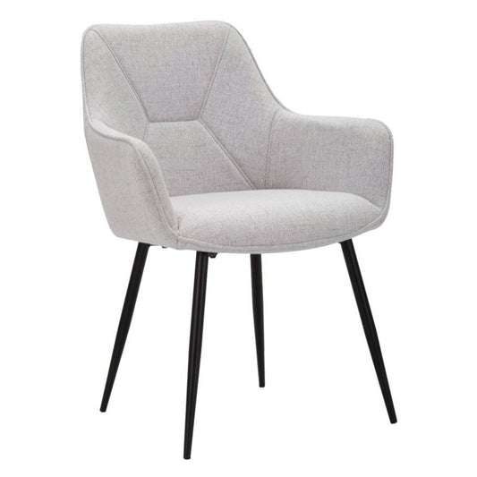 SEDIA VICENZA 2 PEZZI GRIGIA CM 58X63X85,5